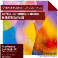 Loi PACTE le 11/07/2019 : Affiche